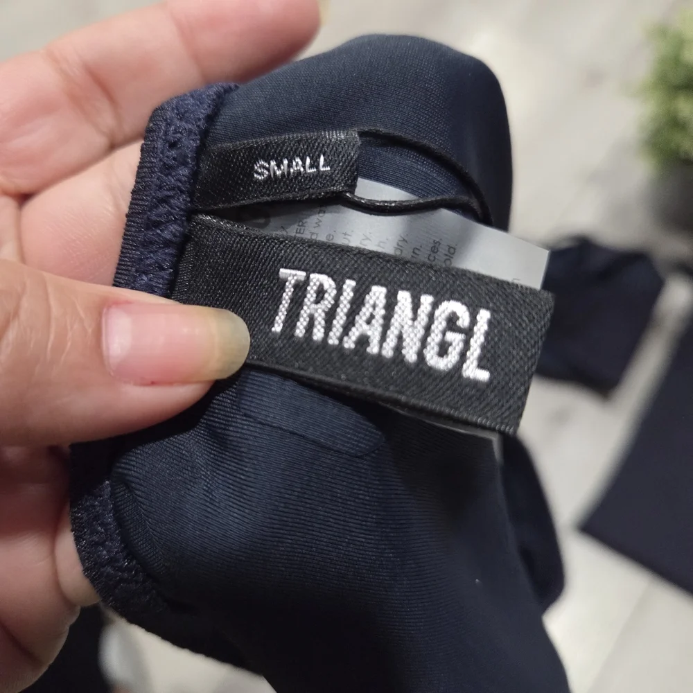 Triangl Swimwear Navy Blue Bikini Set
